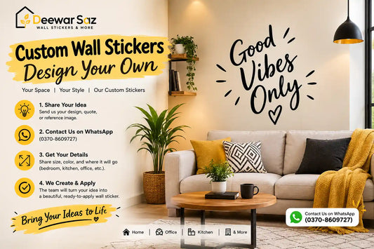 Custom wall sticker design by Deewar Saz in Pakistan