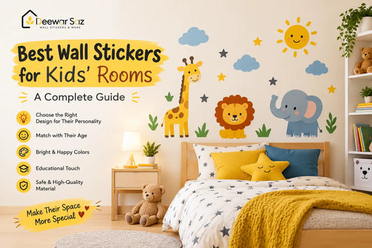 Colorful kids room wall stickers by Deewar Saz