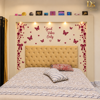 Floral & Butterfly Bedroom Wall Stickers – Better Things Ahead – Deewar Saz