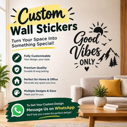 Custom Wall Stickers & Personalized Wall Decals