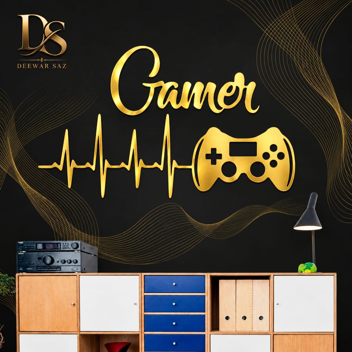 Gamer Gaming Wall Sticker | Gaming Room Wall Decor & Controller Decal