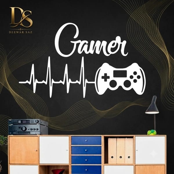 Gamer Gaming Wall Sticker | Gaming Room Wall Decor & Controller Decal