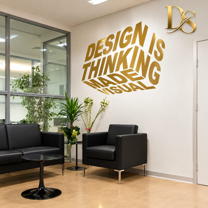 Modern 3D Design Wall Sticker | Creative Office & Workspace Wall Decor
